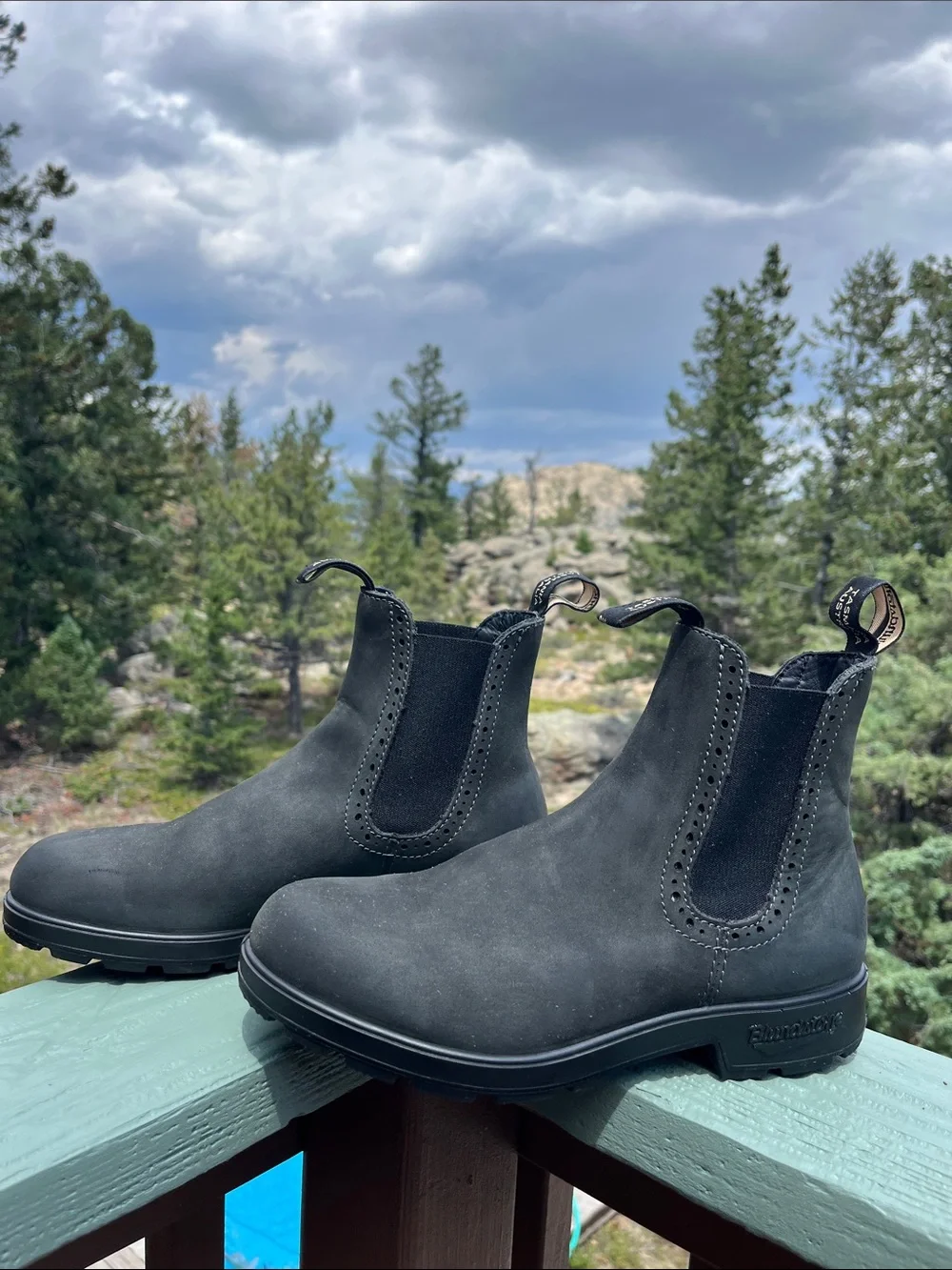 Blundstone Women's Originals #1630 High Top Boots in Rustic Black AU6 USW9